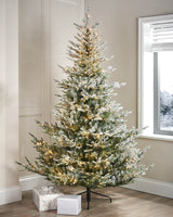 Pre-Lit Snow Flocked Douglas Fir Christmas Tree