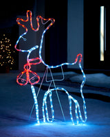 Reindeer Rope Light Silhouette, 92 cm
