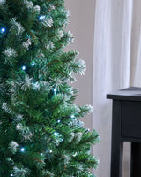 Pre-Lit Slim Frosted Christmas Tree, 6 ft
