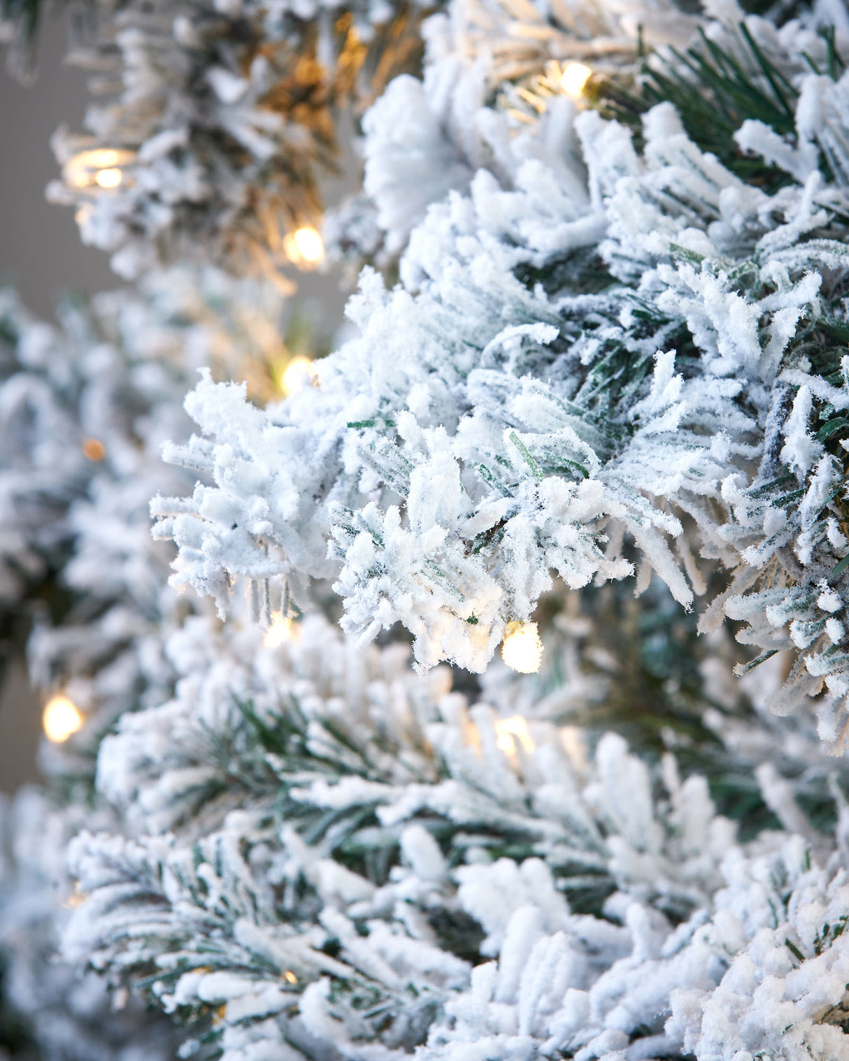 Pre-Lit Snow Flocked Alpine Christmas Tree