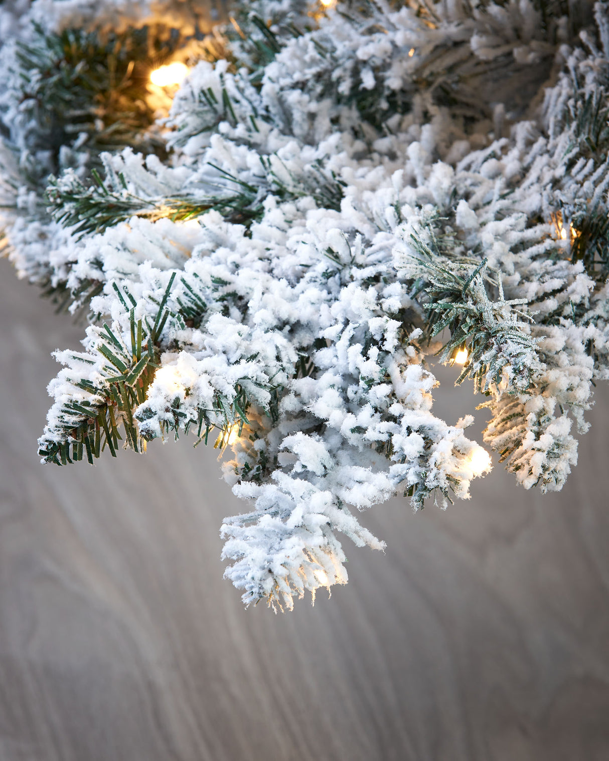 Pre-Lit Snow Flocked Alpine Christmas Tree