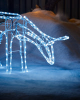Animated Reindeer Family Silhouette, 88 cm