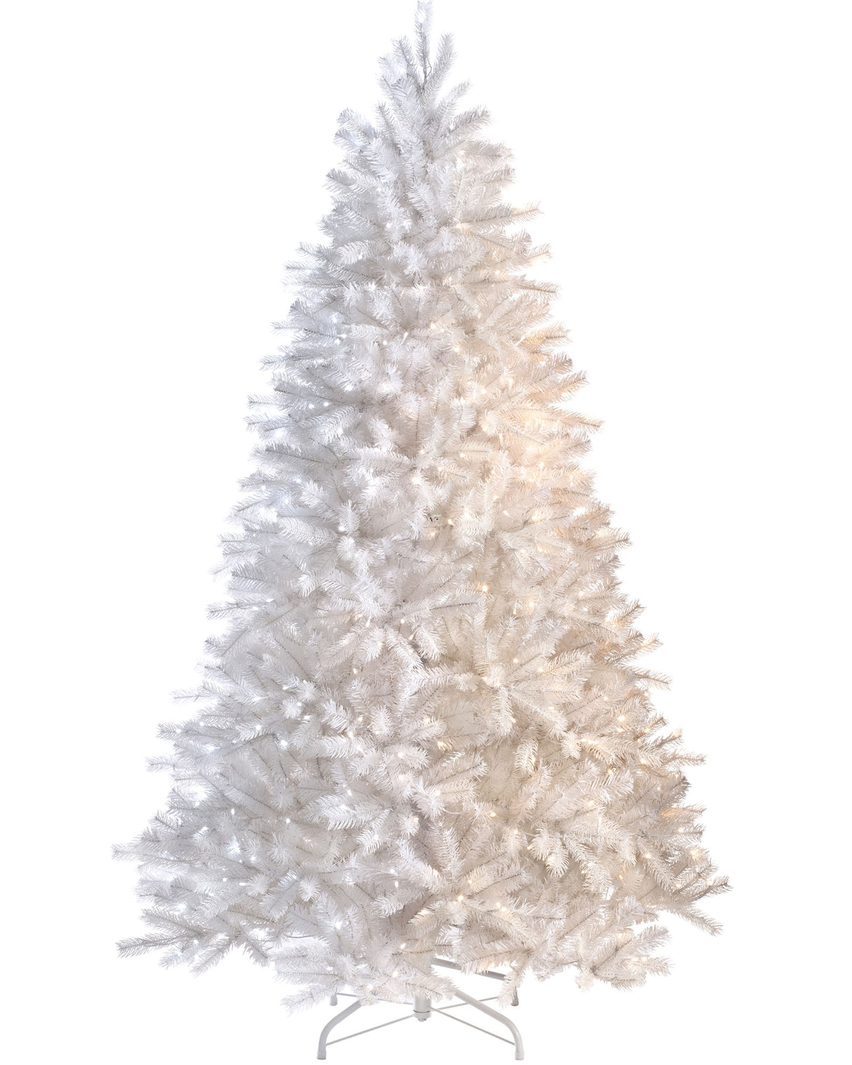 Pre-Lit Mixed Pine White Christmas Tree