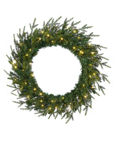 Pre-Lit Multi-Function Douglas Fir Wreath, 60 cm
