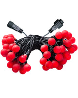 Berry Multi-Function LED Connectable Light String, Bright Red