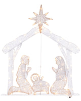 2D Mesh Nativity Set, 130 cm