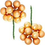 Gold Glass Berry Cluster Baubles, 5 pack