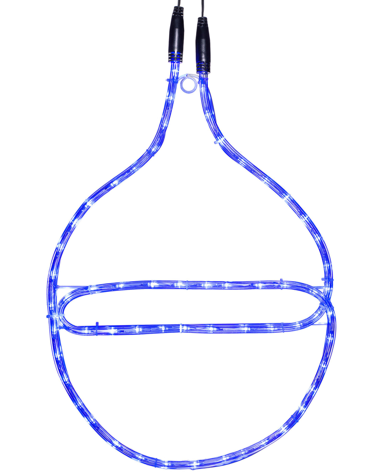 Connectable Bauble Rope Light Silhouette, Blue, 54cm
