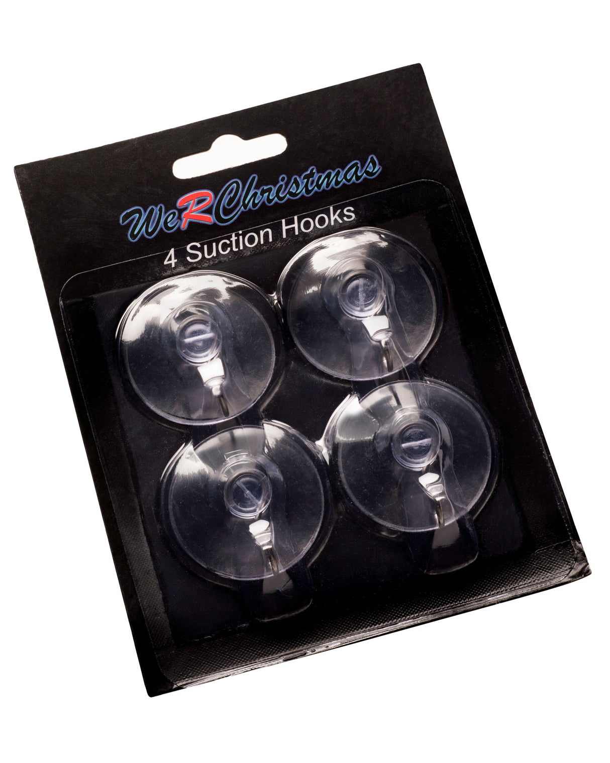 Multi-purpose Suction Clips With Hook, Pack of 4