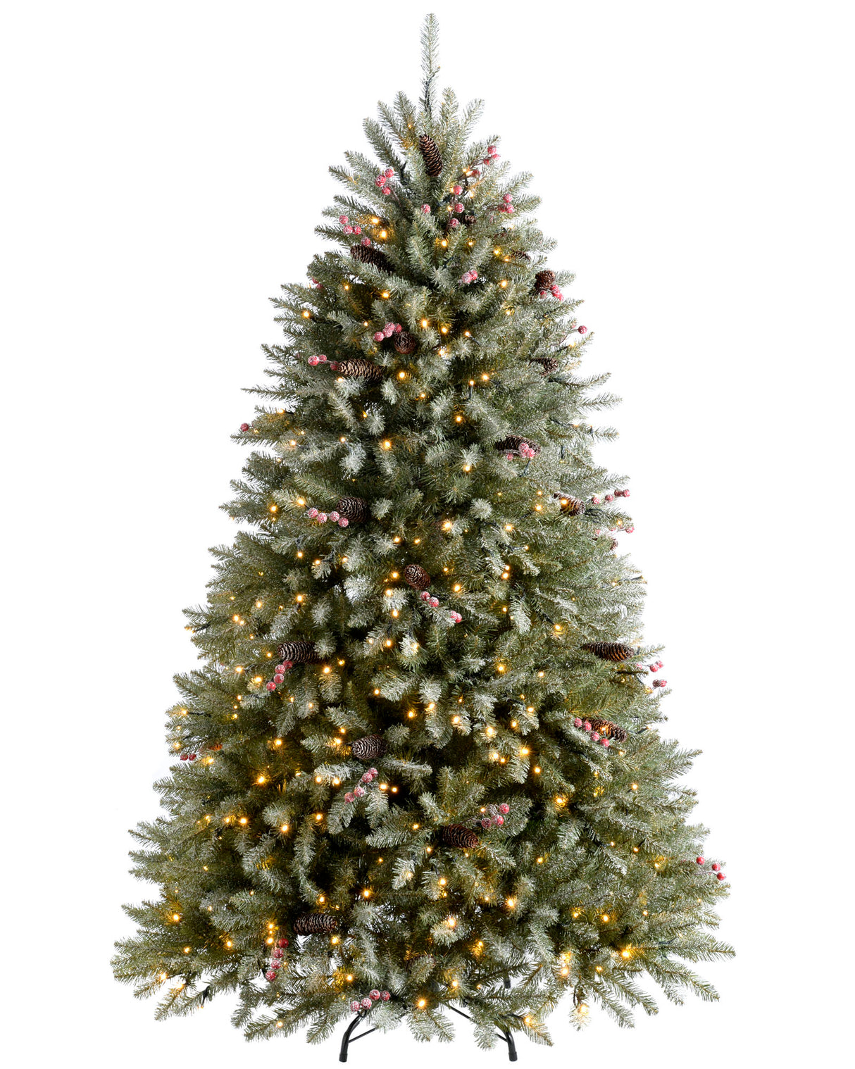 Pre-Lit Full Bodied Decorated Snow Flocked Christmas Tree