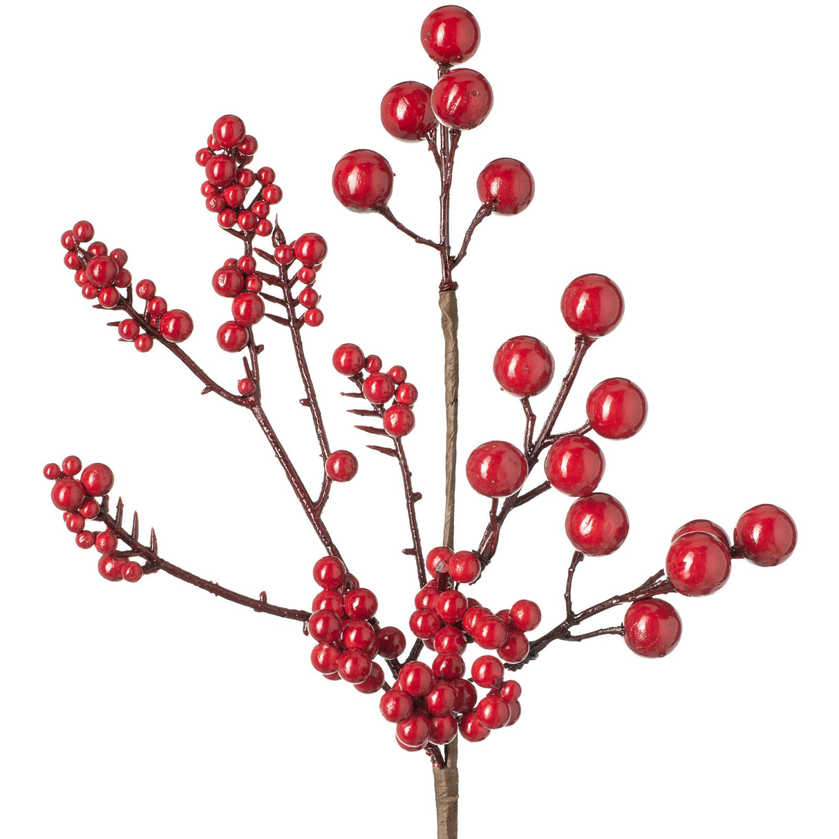 Artificial Berries Tree Pick, Red, 30 cm