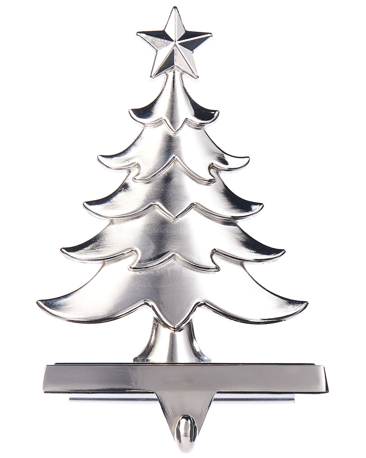 Christmas Tree Stocking Holder, Silver, 20 cm