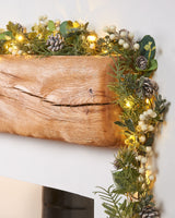 Frosted Berry & Pinecone Garland & Wreath Bundle