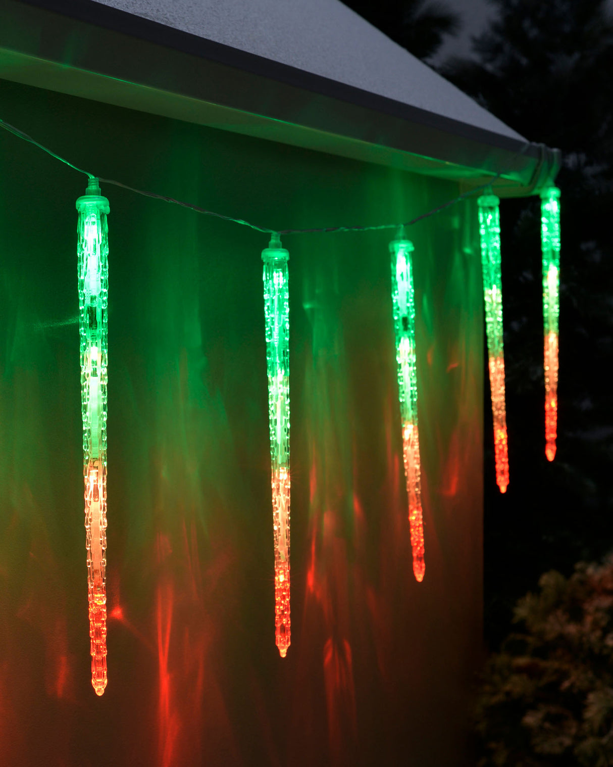 Set of 8 LED Meteor Shower Light String, 7 m