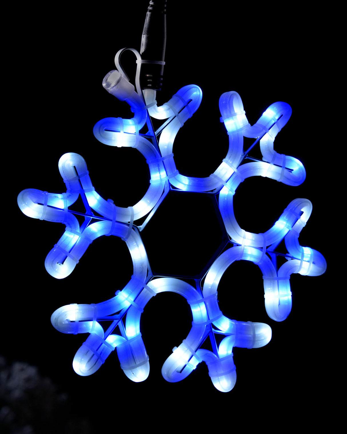 LED Snowflake Rope Light Silhouette, 26 cm