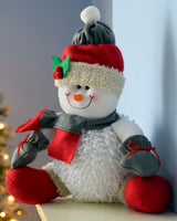 Sitting Snowman Figurine, 30 cm