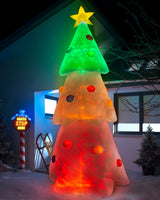 Pre-Lit Inflatable Animated Christmas Tree, 12 ft