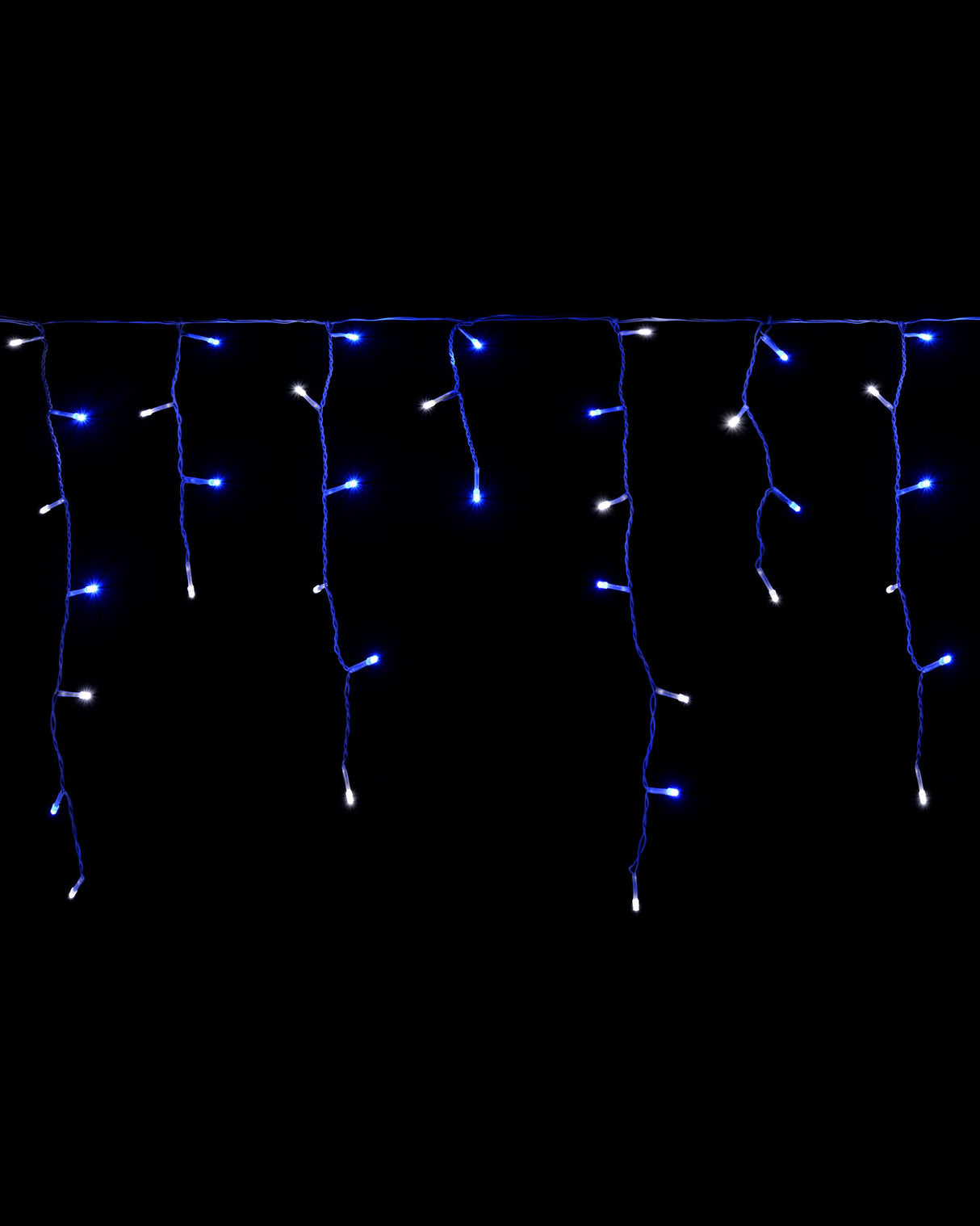 360 Icicle LED Light String, Blue/White, 8.8 m