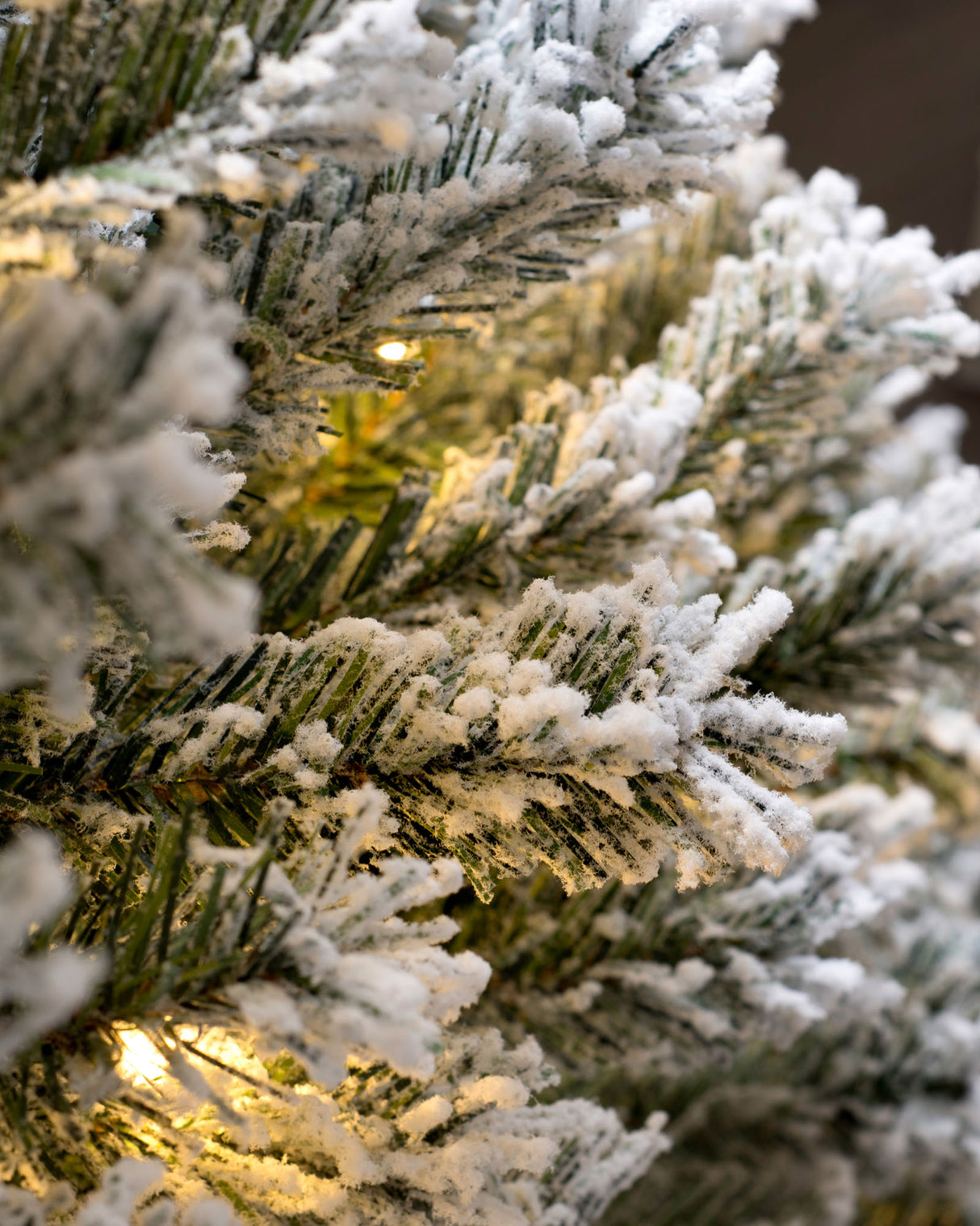 Pre-Lit Snow Flocked Pop-Up Christmas Tree