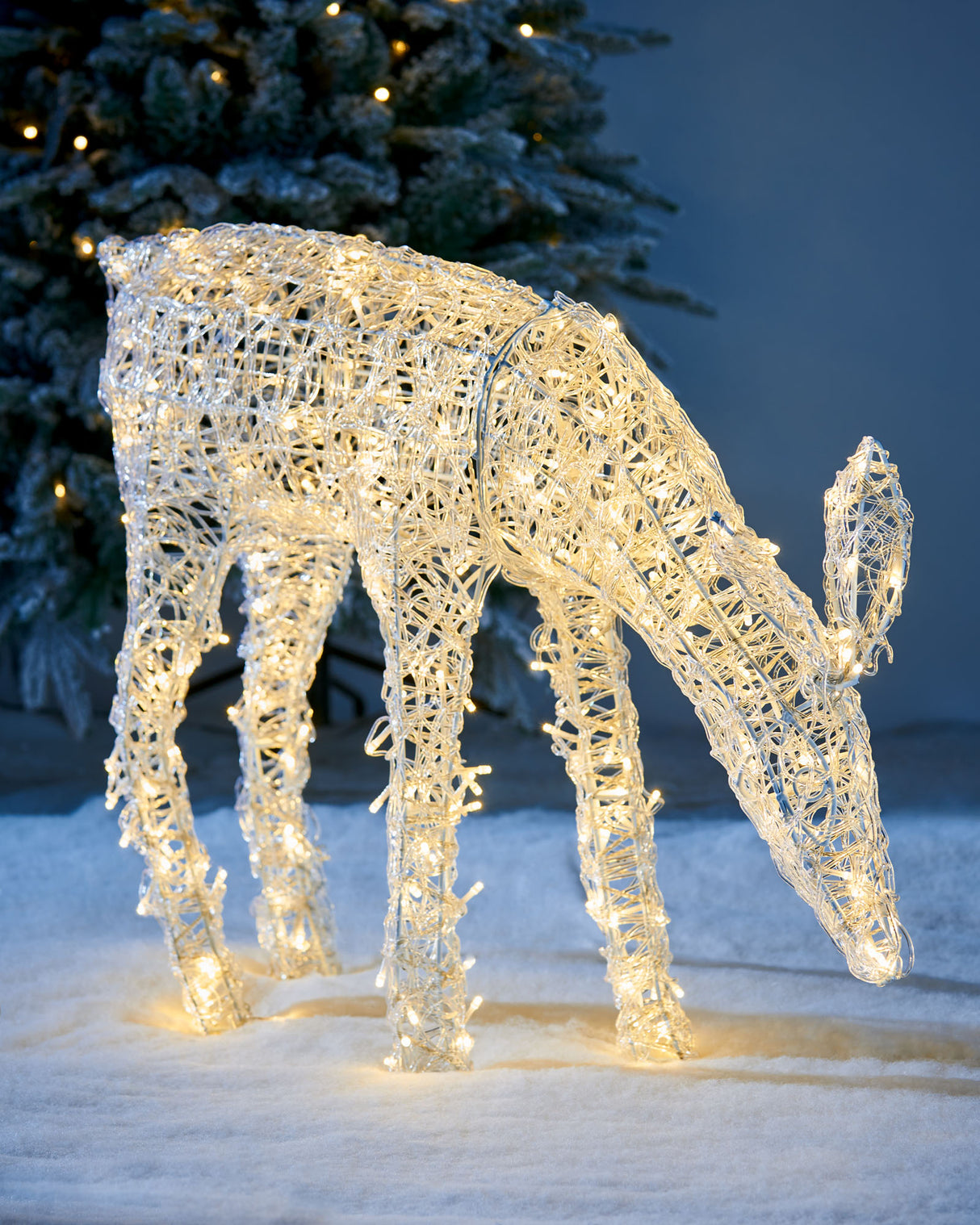 3D Acrylic Reindeer Decoration, 90 cm