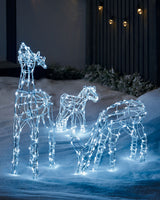 Reindeer Family Silhouette, 77 cm