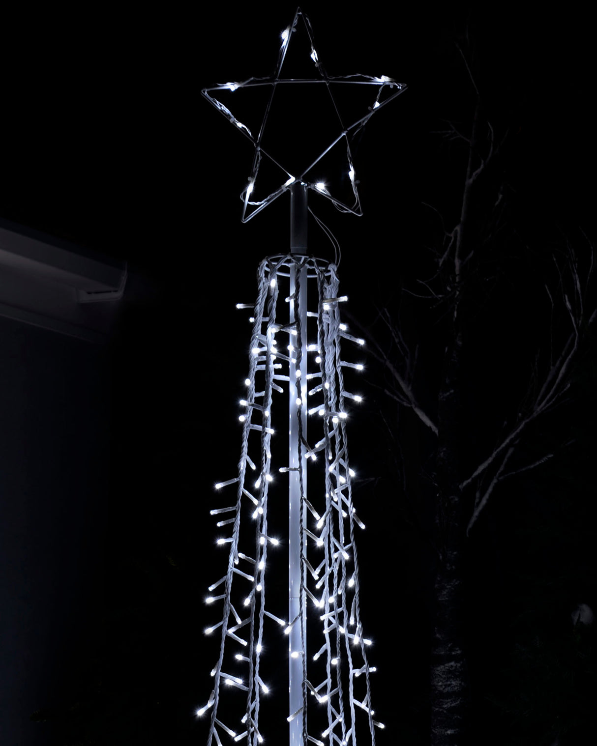 LED Waterfall Pop-Up Christmas Tree, 200 cm