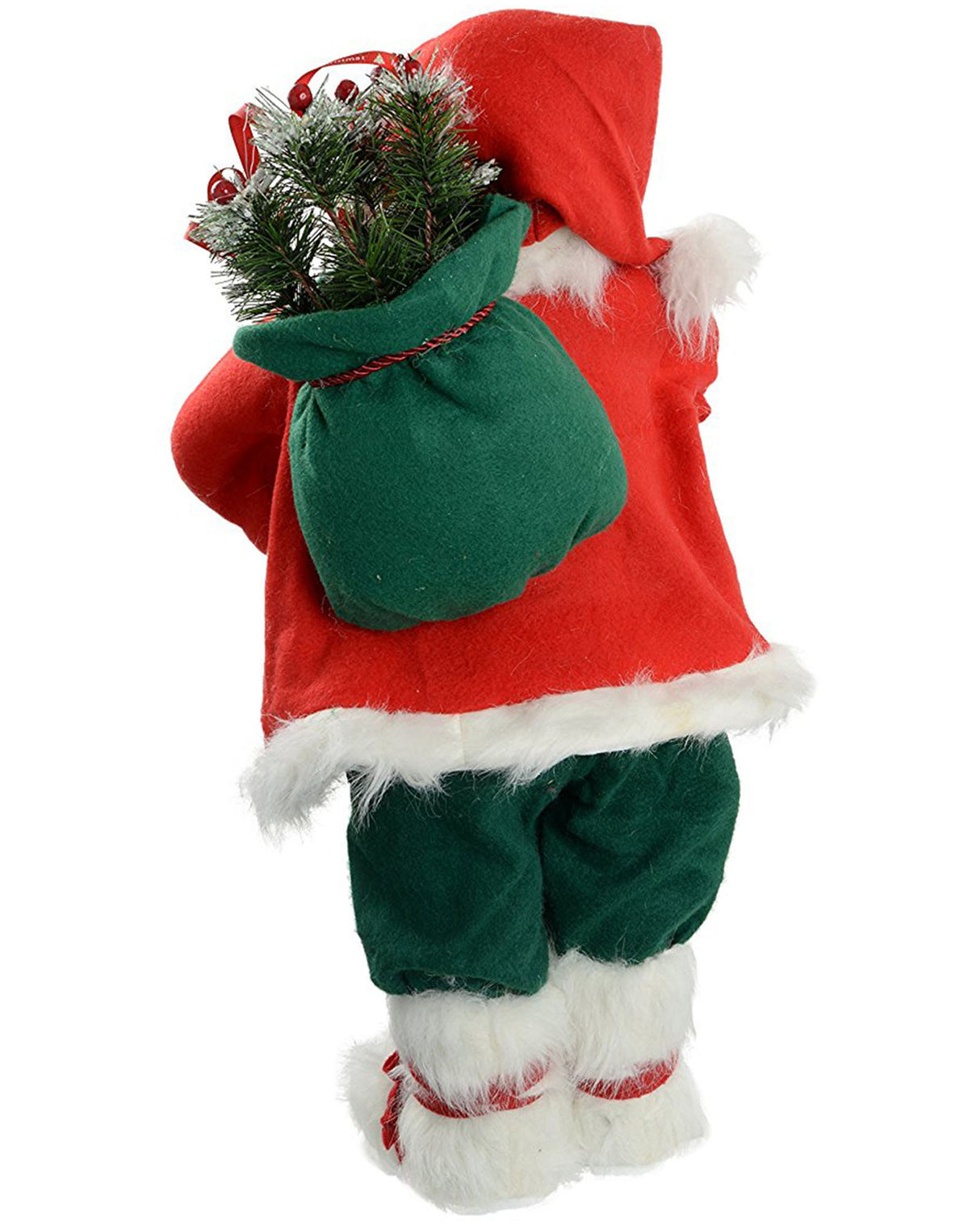 Standing Santa Figurine, Red/Green, 60 cm