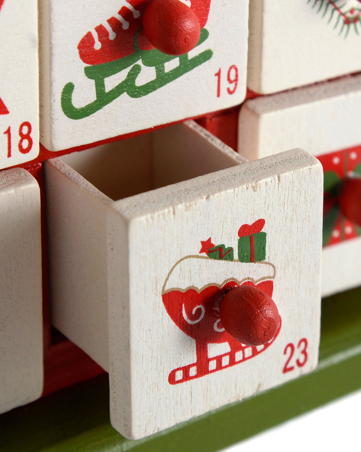 Wooden Christmas Tree Advent Calendar, 40 cm