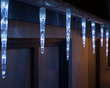 Connectable Icicle LED Christmas Lights, Bright White