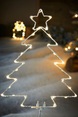 Pre-Lit Christmas Tree Pathway Stake Light, 60 cm