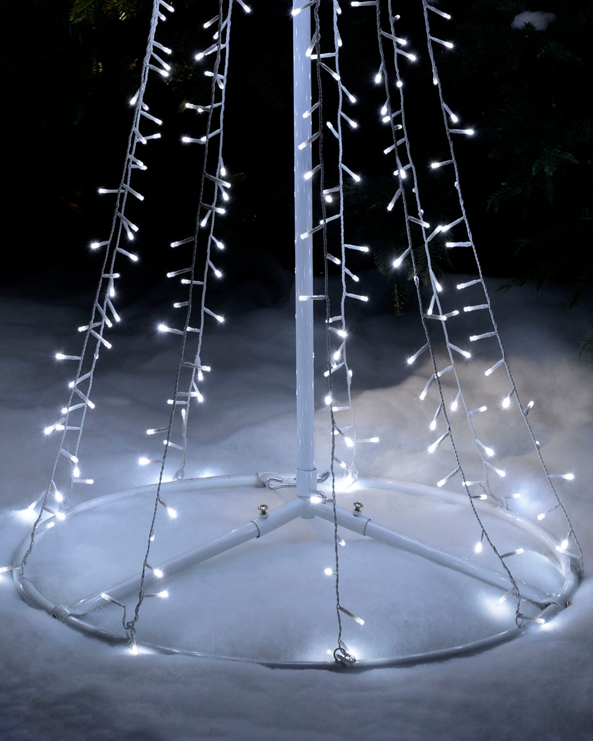 LED Waterfall Pop-Up Christmas Tree, 200 cm