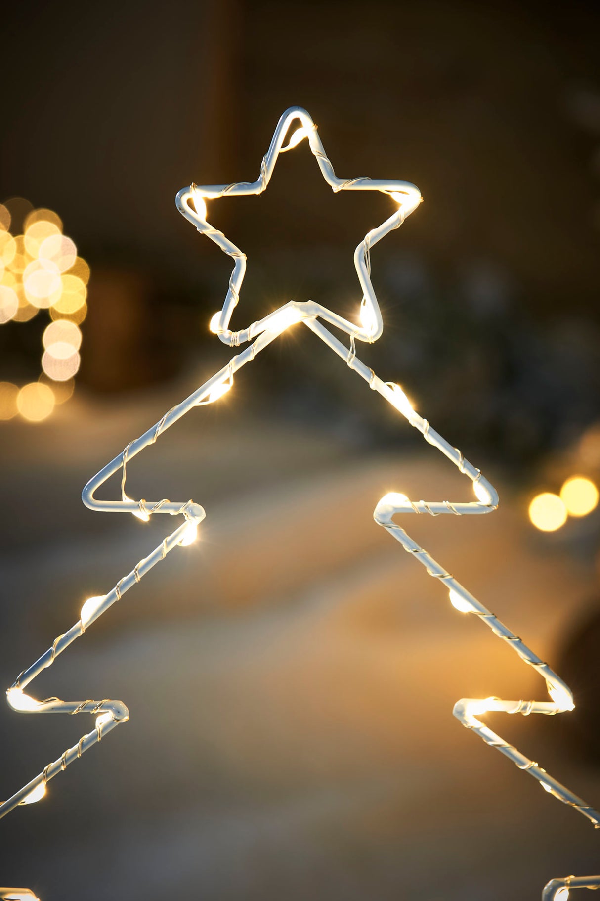 Pre-Lit Christmas Tree Pathway Stake Light, 60 cm